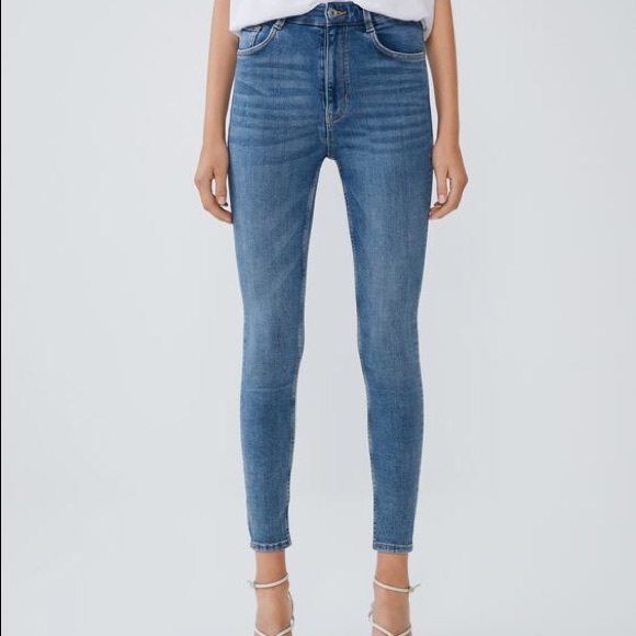Zara NWT High Rise Vintage Skinny Ankle Length Sizes 00, 2 Available - Picture 6 of 12